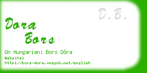 dora bors business card
