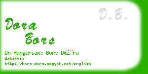 dora bors business card